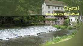  Presentation with german - Slides with traditional-german-house-near background and a tawny brown colored foreground