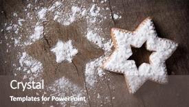  Presentation with traditional musical instruments angklung wood - Theme enhanced with traditional gingerbread cookies over wooden background and a gray colored foreground