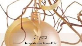  Presentation with golden christmas - 