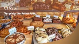  Presentation with greek - Audience pleasing presentation theme consisting of traditional-greek-cakes-in-pastry backdrop and a red colored foreground