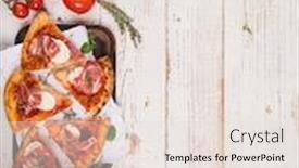  Presentation with vintage food - PPT layouts featuring traditional-greek-food-on-vintage background and a lemonade colored foreground