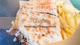  Presentation with kebab - Theme enhanced with traditional-greek-kebab-meat background and a lemonade colored foreground