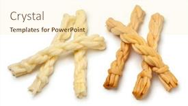  Presentation with white cheese - Slide set consisting of traditional-handmade-slovakian-smoked background and a cream colored foreground