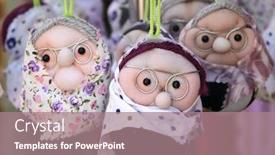  Presentation with traditional - Presentation theme with traditional-handmade-souvenir-of-abyaneh background and a coral colored foreground