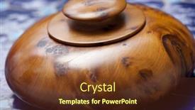  Presentation with box - Beautiful PPT layouts featuring traditional-handmade-wooden-box backdrop and a tawny brown colored foreground