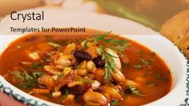  Presentation with kidney bean - Beautiful theme featuring  backdrop and a  colored foreground