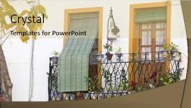  Presentation with traditional - Cool new theme with traditional house seville andalusia spain backdrop and a lemonade colored foreground