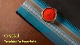  Presentation with indian festival - Presentation theme enhanced with traditional-indian-black-color-saari background and a tawny brown colored foreground