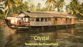  Presentation with indian culture - PPT layouts having traditional indian house boat kerala background and a tawny brown colored foreground