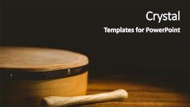 Presentation with traditional music - Colorful presentation theme enhanced with traditional irish bodhran and stick backdrop and a wine colored foreground