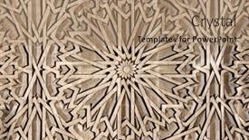  Presentation with traditional wood - Slide set with traditional-islamic-ornament-on-wooden background and a  colored foreground