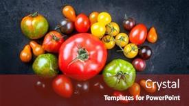  Presentation with rustic - Slide set having traditional-italian-fresh-tomato-collection background and a tawny brown colored foreground