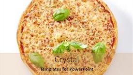  Presentation with hot metal - Beautiful PPT theme featuring traditional-italian-margarita-pizza backdrop and a yellow colored foreground
