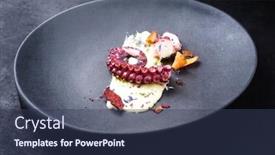  Presentation with octopus - Slides consisting of traditional-italian-polpo-alla-griglia background and a ocean colored foreground