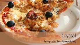  Presentation with seafood - Audience pleasing slides consisting of  backdrop and a  colored foreground