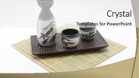  Presentation with traditional japan - PPT layouts with traditional japan and china wine background and a white colored foreground