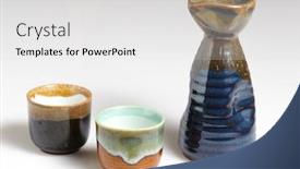  Presentation with japanese - Beautiful slides featuring traditional-japanese-sake-set backdrop and a white colored foreground