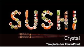  Presentation with image resolution - Slide deck with traditional-japanese-sushi-pieces-making background and a wine colored foreground