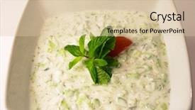  Presentation with dip - Slide set enhanced with young black woman with hair background and a tawny brown colored foreground