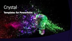  Presentation with impact - Slides with traditional-light-bulb-that-explodes background and a black colored foreground