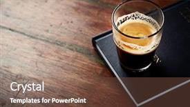  Presentation with old-book - Beautiful slides featuring traditional literature - glass of espresso backdrop and a tawny brown colored foreground