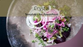  Presentation with beetroot - Cool new theme with traditional-matie-herring-with-beetroot backdrop and a coral colored foreground