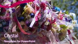  Presentation with craft fair - Amazing slide set having traditional medieval crafts fair backdrop and a tawny brown colored foreground