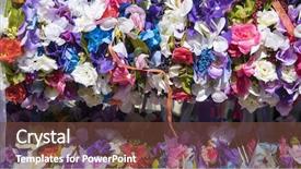  Presentation with craft fair - Colorful PPT layouts enhanced with traditional medieval crafts fair backdrop and a tawny brown colored foreground