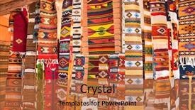  Presentation with mexico - Cool new slides with traditional mexico handmade rugs backdrop and a coral colored foreground
