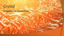  Presentation with bicycles - Slide deck enhanced with traditional mode - amsterdam view with bicycles background and a  colored foreground