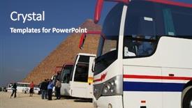  Presentation with egypt pyramid - Amazing presentation having traditional mode - buses and pyramid egypt backdrop and a  colored foreground