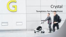  Presentation with walking - Beautiful PPT theme featuring traditional mode - traveller walking through the walkway backdrop and a  colored foreground