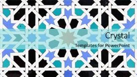  Presentation with islam andalusia - Slide deck consisting of traditional moorish ceramic pattern andalusia background and a arctic colored foreground