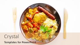  Presentation with couscous - 