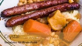  Presentation with couscous - Slide deck with traditional-moroccan-dish-couscous-salad background and a yellow colored foreground