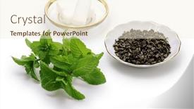  Presentation with moroccan - PPT layouts with traditional-moroccan-mint-and-sugar background and a cream colored foreground