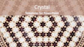  Presentation with mosaic - Slide deck having traditional moroccan mosaic wall morocco background and a coral colored foreground