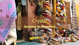  Presentation with moroccan - PPT theme with traditional-moroccan-shop-in-essaouira background and a tawny brown colored foreground