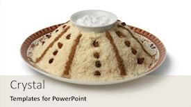  Presentation with couscous - Audience pleasing slide set consisting of traditional-moroccan-sweet-couscous backdrop and a coral colored foreground