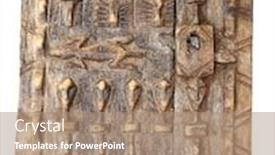  Presentation with ornament - Colorful presentation design enhanced with traditional-moroccan-wooden-window-shutter backdrop and a coral colored foreground