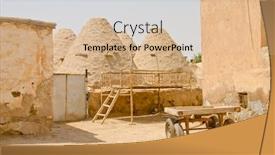  Presentation with mud house - Cool new slide deck with brick beehive houses in harran backdrop and a lemonade colored foreground