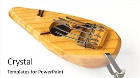  Presentation with african music - Colorful PPT theme enhanced with traditional music - african marimba backdrop and a white colored foreground