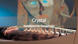  Presentation with traditional music - Presentation featuring traditional music - korean culture background and a coral colored foreground