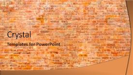  Presentation with free traditional - PPT theme featuring traditional nepalese glazed brick wall background and a yellow colored foreground