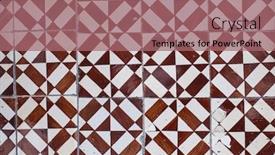  Presentation with ceramic tiles - Cool new theme with traditional-old-tiles-wall backdrop and a coral colored foreground