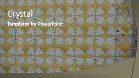 Presentation with ceramic tiles - Cool new slide deck with traditional-old-tiles-wall backdrop and a coral colored foreground