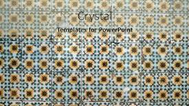  Presentation with wall street - Beautiful PPT theme featuring traditional-old-tiles-wall backdrop and a mint green colored foreground