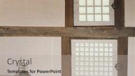  Presentation with patterns - Presentation design enhanced with traditional patterns background and a mint green colored foreground