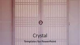  Presentation with patterns - Beautiful slide deck featuring korean wallpaper - traditional patterns backdrop and a light gray colored foreground