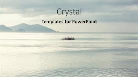  Presentation with boat - Audience pleasing PPT theme consisting of traditional-philippino-boat backdrop and a light gray colored foreground